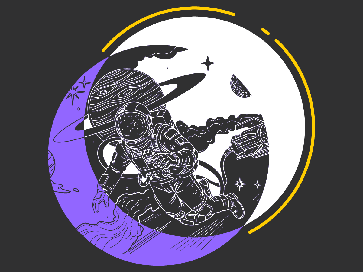 ASTRONAUTA — PRETA — detalhe 3
